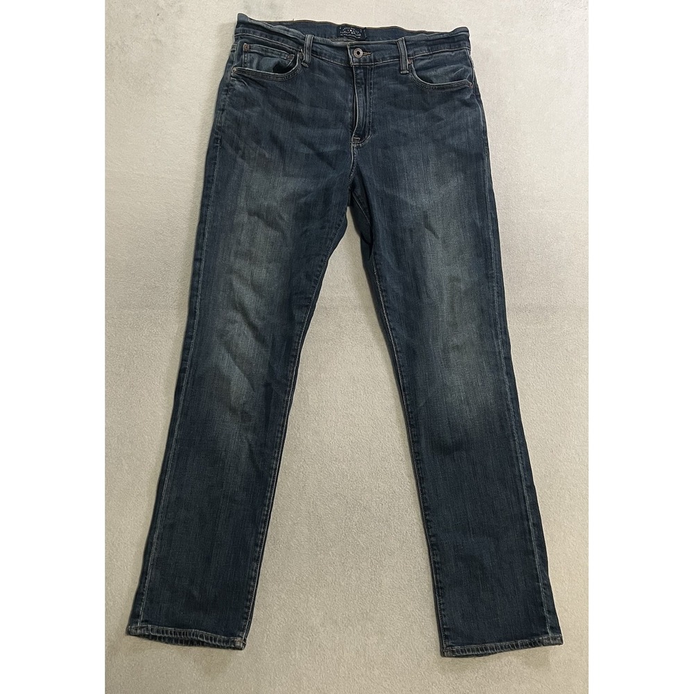 Lucky Brand 410 Athletic Straight Jeans Men's Size 32x32 (Fits 34x31) Blue Denim